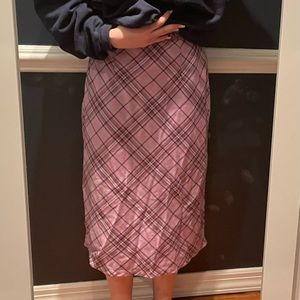 Purple plaid forever 21 maxi skirt